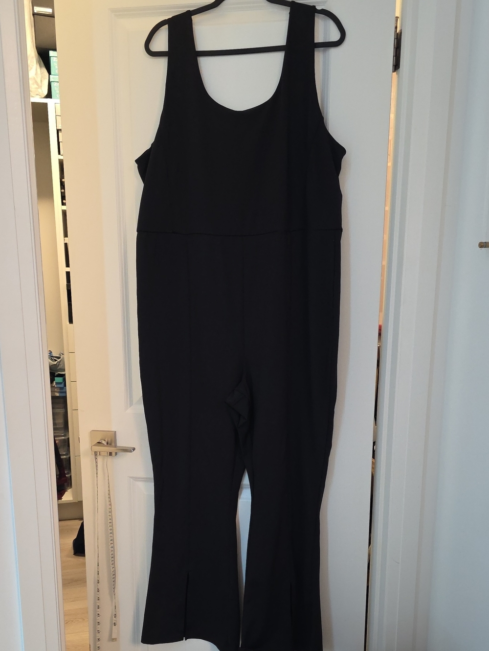 Joe Fresh Black Sleeveless Jumpsuit with Flared Leg - New